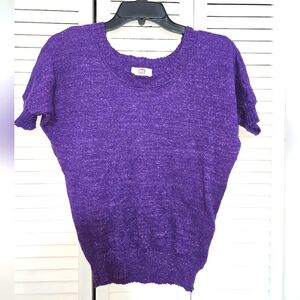 l.e.i. Juniors M Short Sleeve Sweater